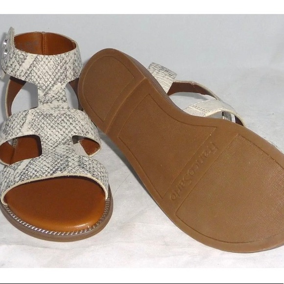 NEW Franco Sarto Women Genevia Gladiator Snakeskin Print Strappy Sandals 7.5M - Picture 7 of 10